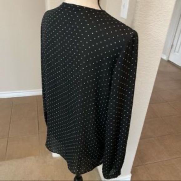 Zara Basic black polka dot top - Picture 4 of 15